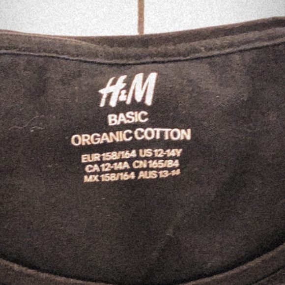 plain black h&m cotton t-shirt - Picture 2 of 2